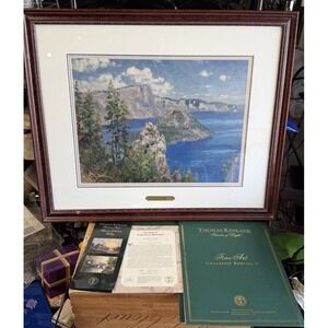 Thomas Kinkade Crater Lake Framed Limited Edition Print 102/750 COA